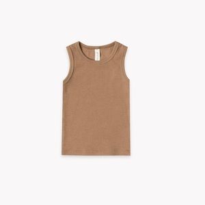 Quincy Mae Ribbed Baby Tank Copper 18-24 M
